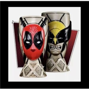 Deadpool And Wolverine Marvel Studios AMC Ceramic Tiki cup Beerstein